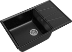 Превью картинка Мраморная мойка GranFest VERTEX 780L Черный #2