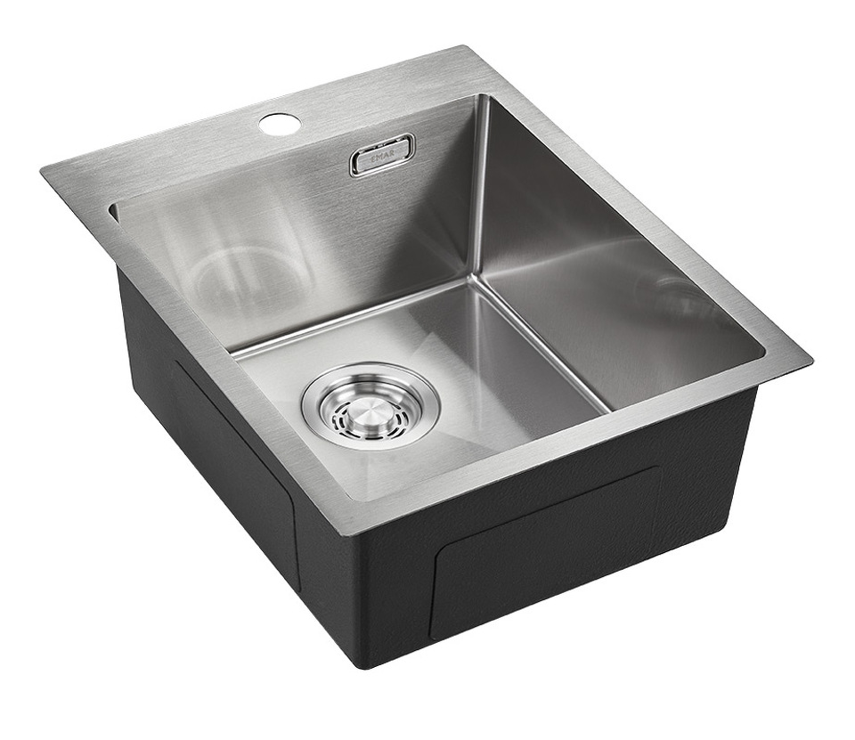 Фото Металлическая мойка EMAR EMB-128A PVD Nano Satine