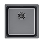 Превью картинка Гранитная мойка Paulmark YUNI 44 UNI YU44-GM Вороненая сталь GM #2