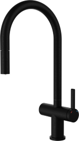 Картинка Rivelato ACIO U-обр.с выдвижной лейкой и краном питьевой воды D-35мм antracite