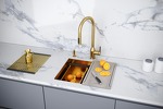Превью картинка Металлическая мойка Paulmark NEXT-PRO 54 UNI PM705445-BG Брашированное золото BG #5