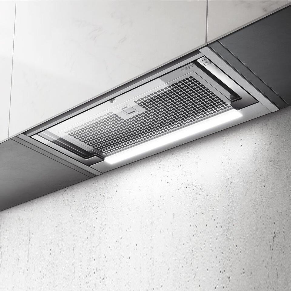 Фото Полновстраиваемая вытяжка Elica GLASS OUT IX/A/90