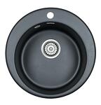 Превью картинка Кварцевая мойка Paulmark GELEGEN 50 PM404800-BLM Черный #2