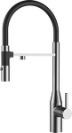 Превью картинка Смеситель для кухни Rivelato ALMARA U-обр. гибкий излив с краном питьевой воды D-35мм brushed #1