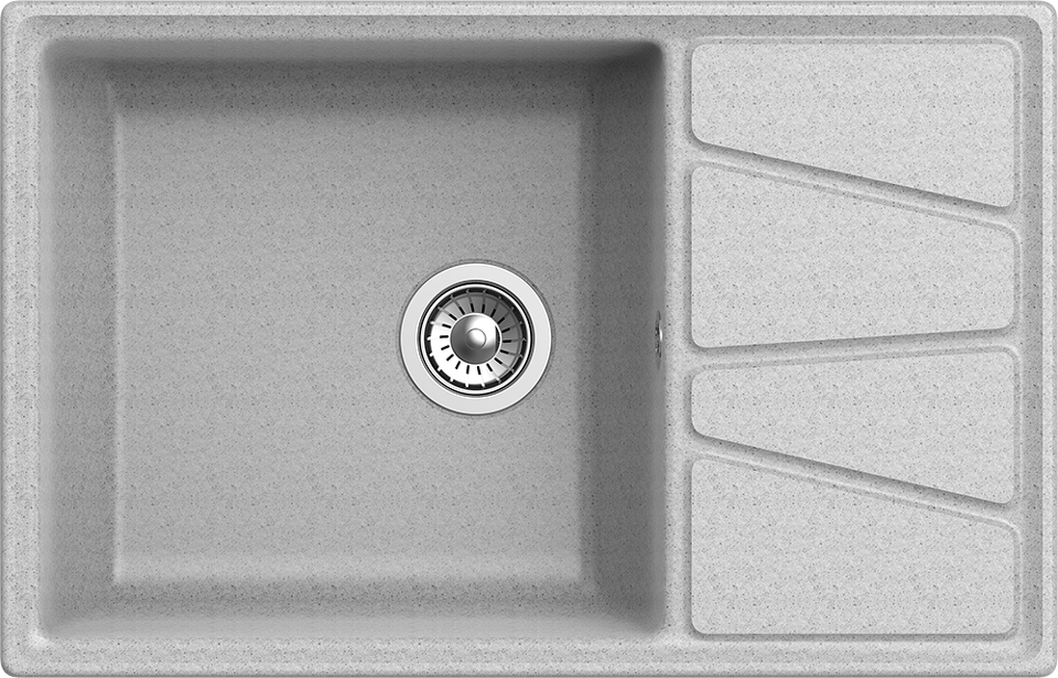 Фото Мраморная мойка GranFest VERTEX 780L Серый