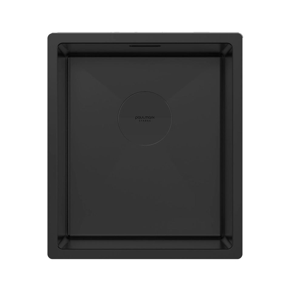 Фото Металлическая мойка Paulmark NEXT 38 UNI PM213844-MBN Матовый черный
