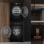 Превью картинка Стиральная машина с фронтальной загрузкой Weissgauff WM 59411 Direct Drive Inverter Steam Matt Black #14