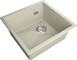 Превью картинка Гранитная мойка Rivelato LINO 454-R 1-чаш 450*440 beige scuro #2
