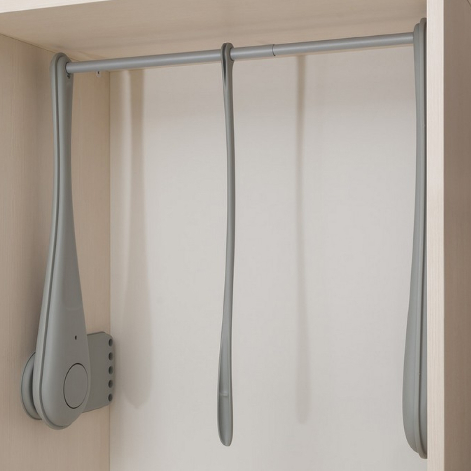 Фото Servetto Телескопический пантограф ONLY для одежды, ширина 730-1190 мм, серый