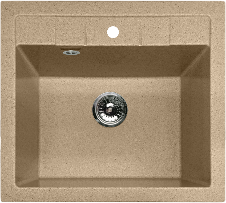 Фото Мраморная мойка GranFest QUADRO 561 Песочный