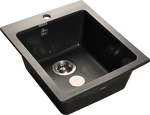 Превью картинка Мраморная мойка GranFest PRACTIK 505 Черный #1