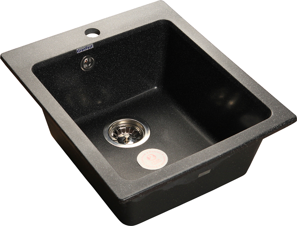 Фото Мраморная мойка GranFest PRACTIK 505 Черный