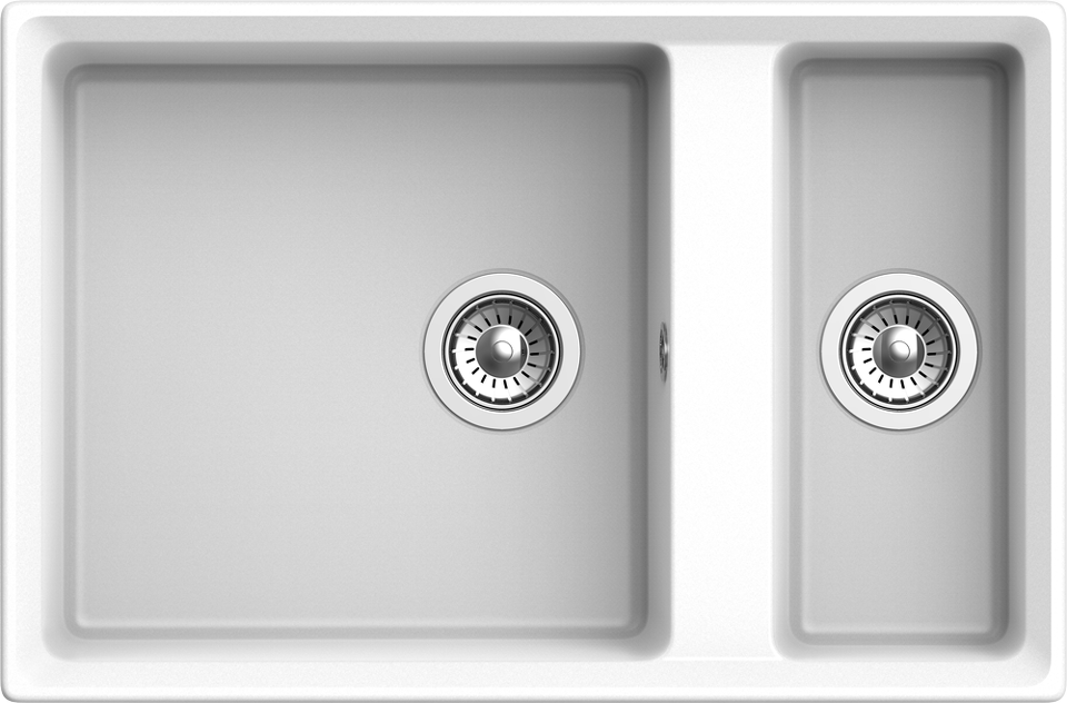Фото Мраморная мойка GranFest LEVEL 760K Иней