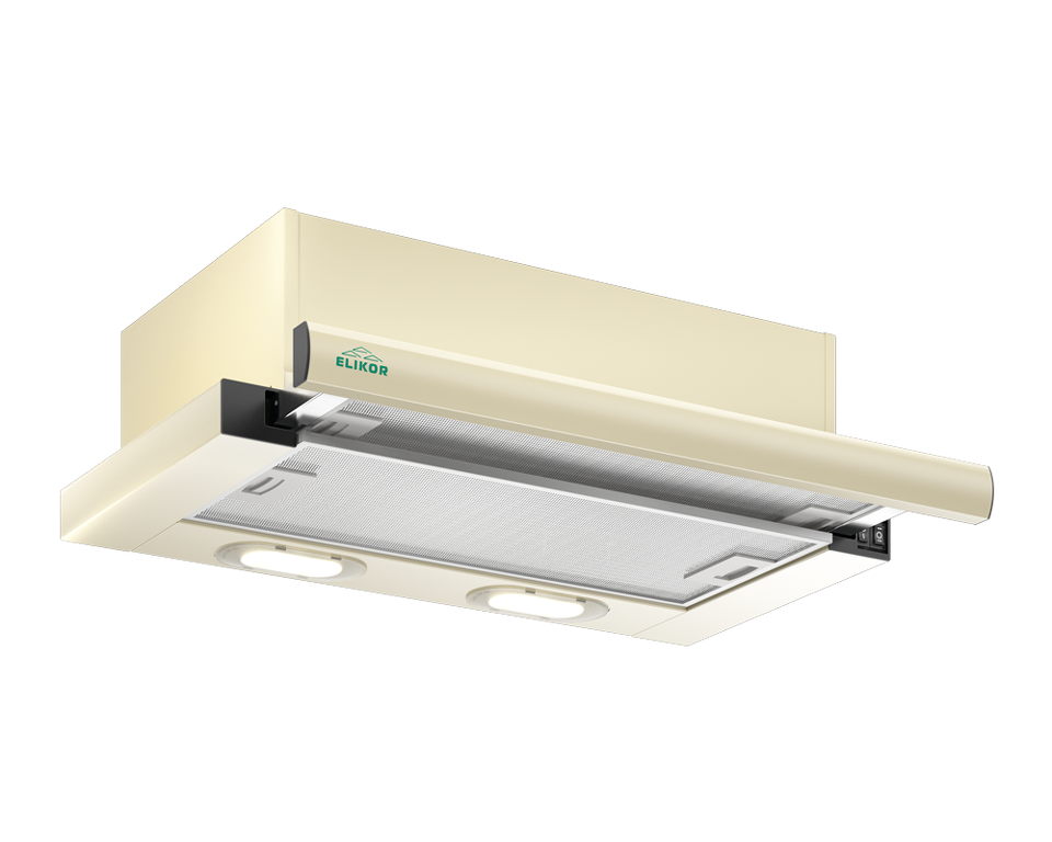 Фото Встраиваемая вытяжка Elikor Интегра 45П-400-В2Л крем/крем