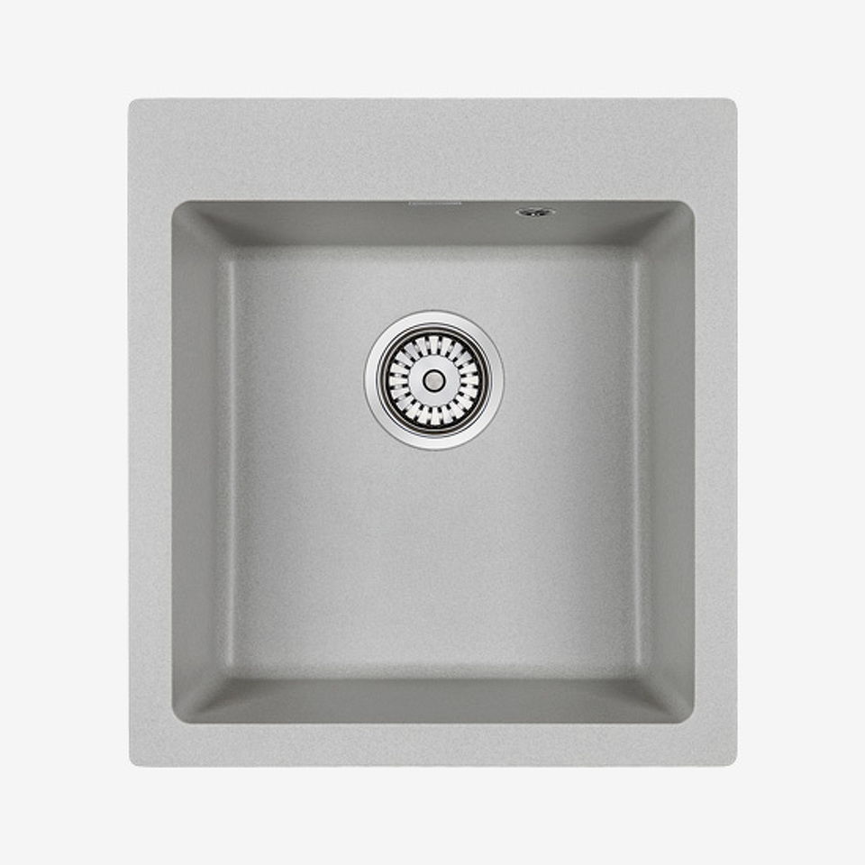 Фото Кварцевая мойка Paulmark KANTE 45 PM104651-GR Серый GR