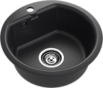 Превью картинка Мраморная мойка GranFest GF-SMART 435 Черный #2