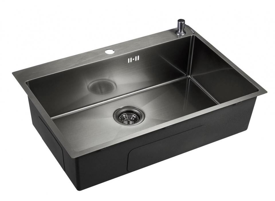 Фото Металлическая мойка EMAR EMB-125A PVD Nano Dark