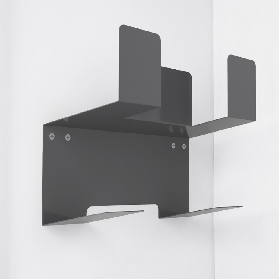 Фото Duslar Держатель KLIP для швабры и щётки, антрацит