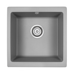 Превью картинка Кварцевая мойка Paulmark GERA 50 PM104546-GRM Серый металлик #1