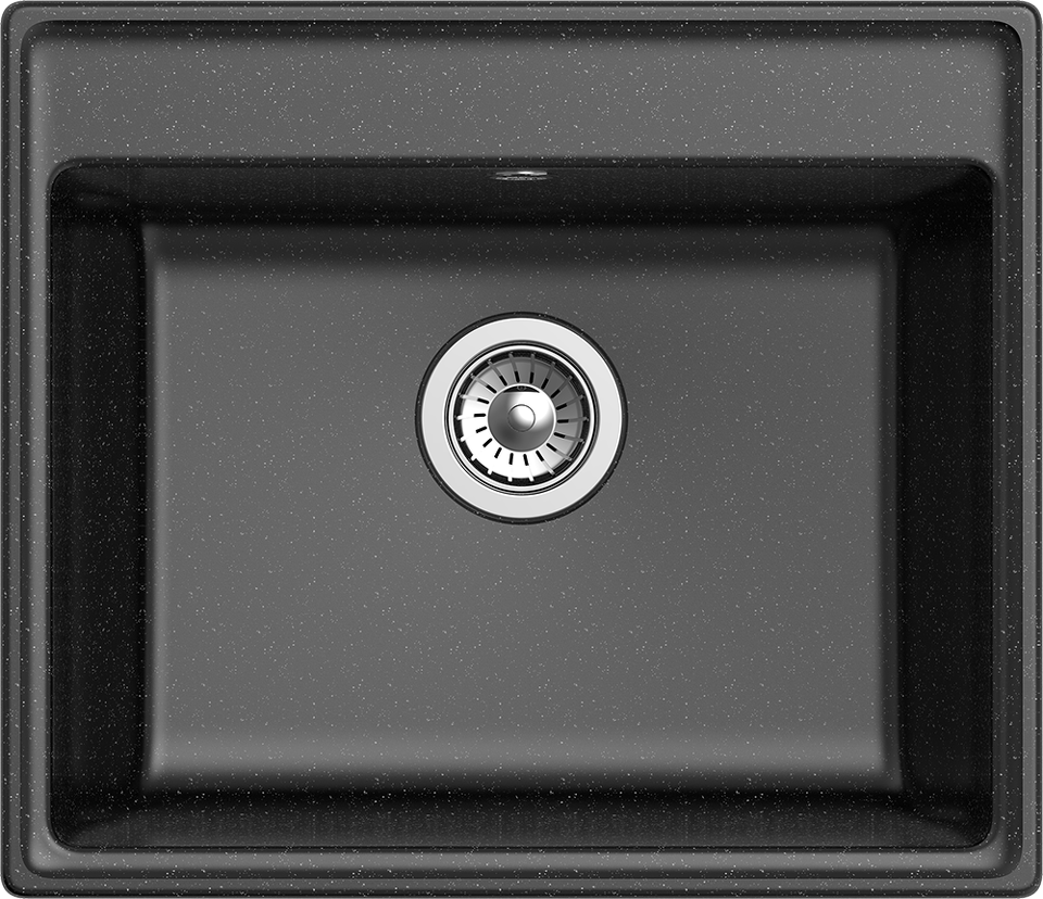 Фото Мраморная мойка GranFest VERTEX 580 Черный