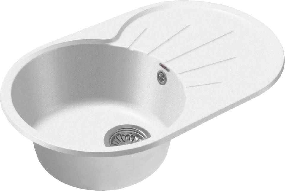 Фото Мраморная мойка GranFest RONDO 750L Иней