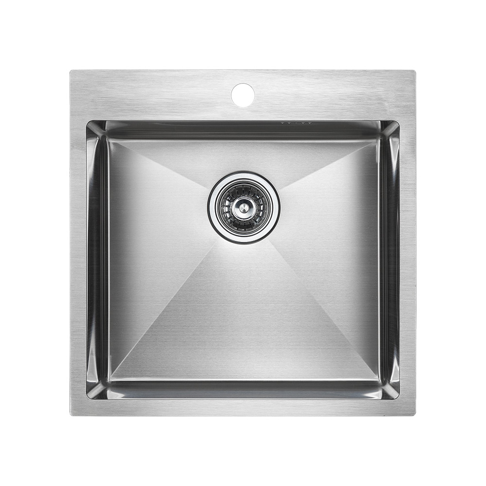 Фото Металлическая мойка Paulmark KRONER 51 PM215151-BS Брашированная сталь