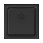 Превью картинка Гранитная мойка Paulmark YUNI 44 UNI YU44-MBN Матовый черный #1