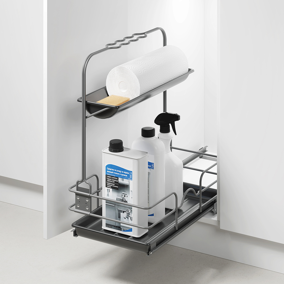 Фото Duslar Система CLEANER, распашной фасад от 350 мм, антрацит