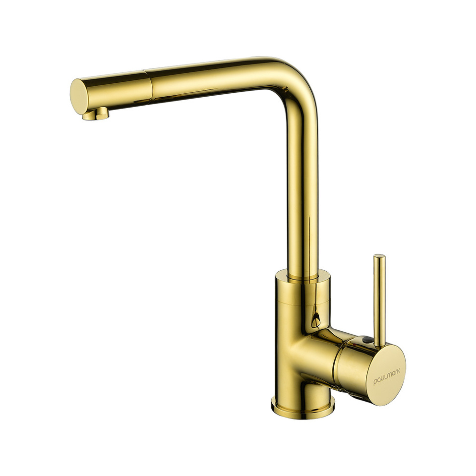 Фото Смеситель для кухни Paulmark HONNER Ho212018-G Золото G