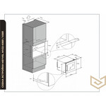 Превью картинка Шкаф винный встраиваемый Meyvel Винный холодильник (шкаф) компрессорный MEYVEL MV22-KBB1 #2