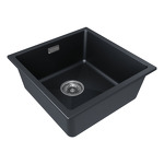 Превью картинка Гранитная мойка Paulmark LUMI 45 UNI LU45-BLM Черный #3