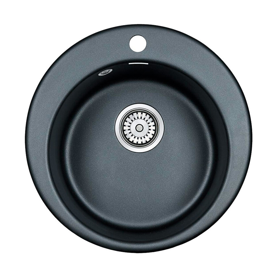 Фото Кварцевая мойка Paulmark GELEGEN 50 PM404800-BLM Черный