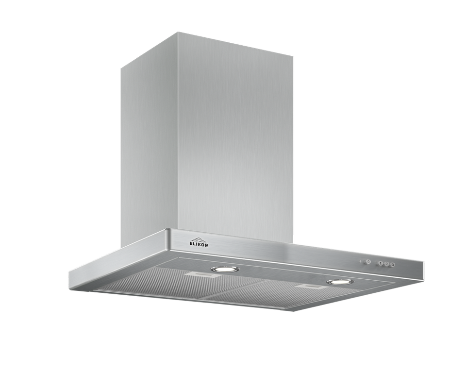 Фото Т-образная вытяжка  Elikor Квадра 60Н-430-К3Д нерж