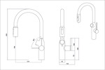 Превью картинка Смеситель для кухни EMAR OL - 8018 Matt Gold #2