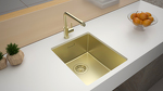 Превью картинка Металлическая мойка Paulmark LASSAN 38 UNI LA38-LG Светлое золото #4