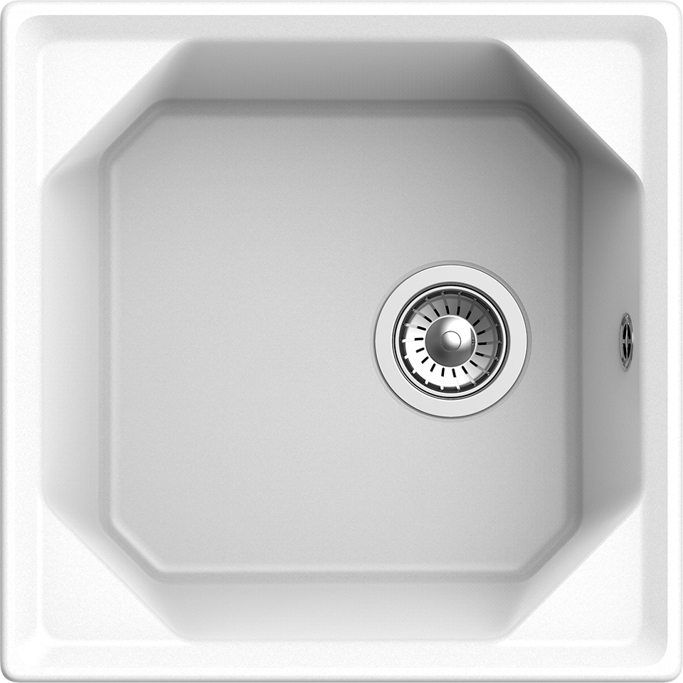 Фото Мраморная мойка GranFest UNIQUE 500 Иней