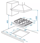 Превью картинка Газовая варочная панель Haier HHX-M64RNX #5