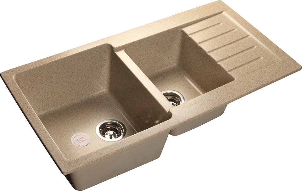 Фото Мраморная мойка GranFest PRACTIK 980KL Песочный