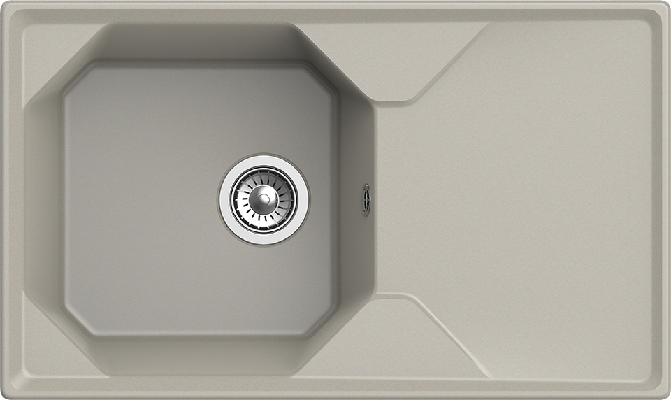 Фото Мраморная мойка GranFest UNIQUE 840L Топаз