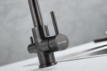 Превью картинка Смеситель для кухни Paulmark ESSEN Es213011 Es213011-GM Вороненая сталь GM #12