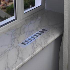 Картинка Duslar Решетка вентиляционная 400х60 мм, алюминий