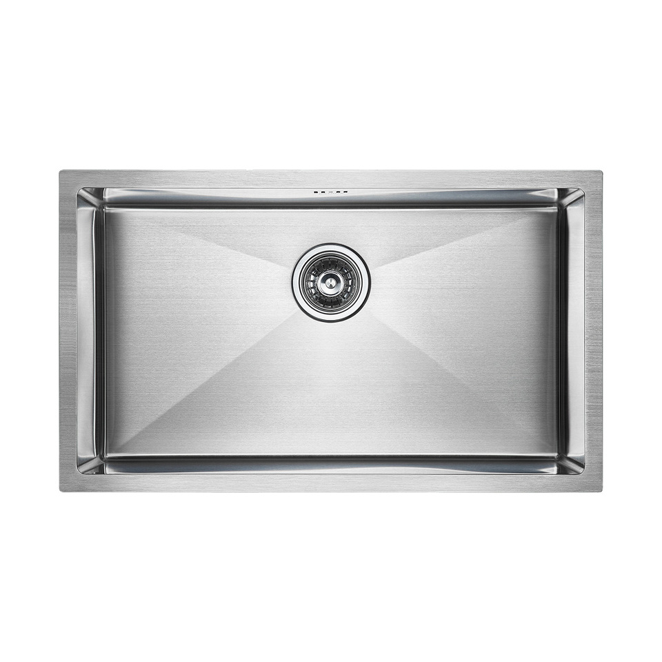 Фото Металлическая мойка Paulmark NEXT 74 UNI PM217444-BS Брашированная сталь