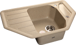 Превью картинка Мраморная мойка GranFest CORNER 800E Песочный #1