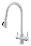 Превью картинка Смеситель для кухни Paulmark LANGE La214212-WH Белый матовый WH #2
