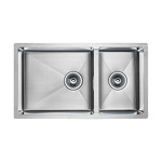 Превью картинка Металлическая мойка Paulmark GERBERG 78/2S UNI PM227844-BS Брашированная сталь #1