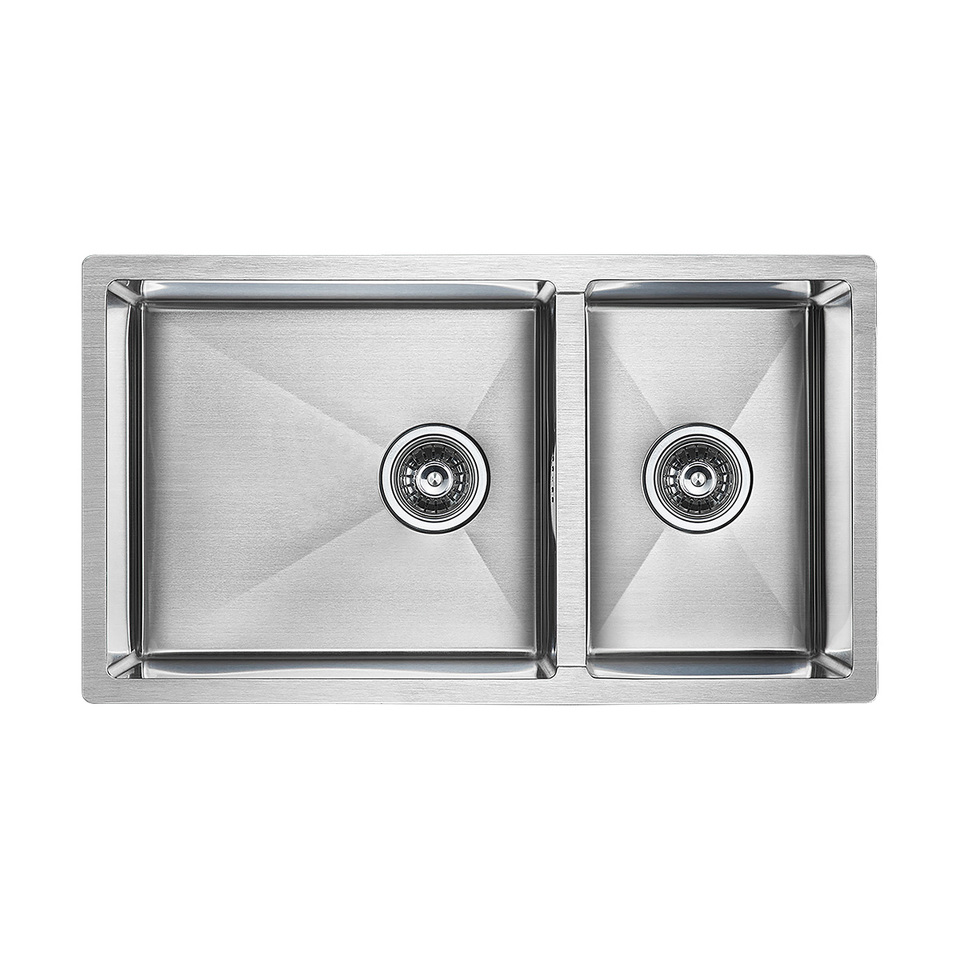 Фото Металлическая мойка Paulmark GERBERG 78/2S UNI PM227844-BS Брашированная сталь