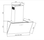 Превью картинка Наклонная вытяжка Weissgauff Yota 600 Touch White Glass #1
