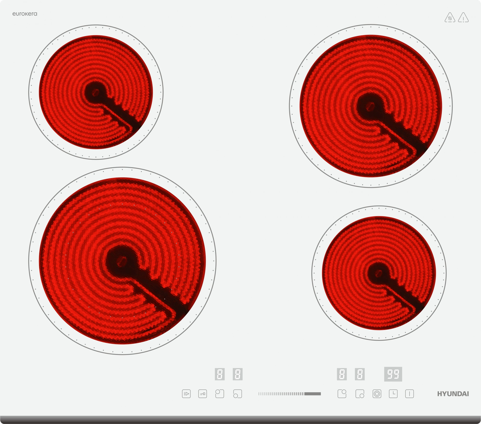 Фото Электрическая варочная панель Hyundai HHE 6452 WG