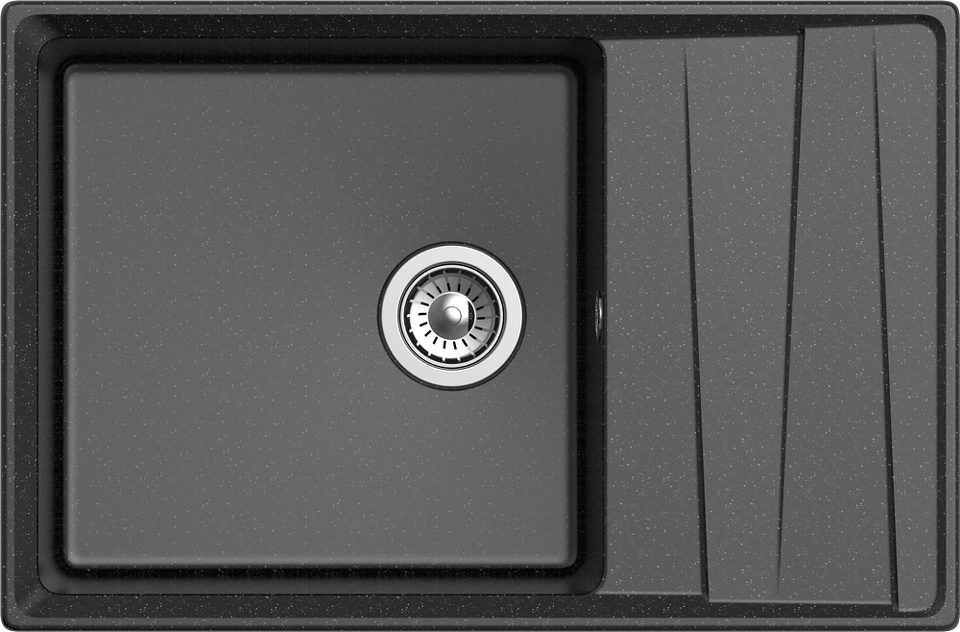 Фото Мраморная мойка GranFest LEVEL 760L Черный