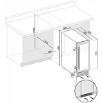 Превью картинка Шкаф винный встраиваемый Винный холодильник (шкаф) компрессорный Dunavox 17 бут DAU-17.57DВ #3